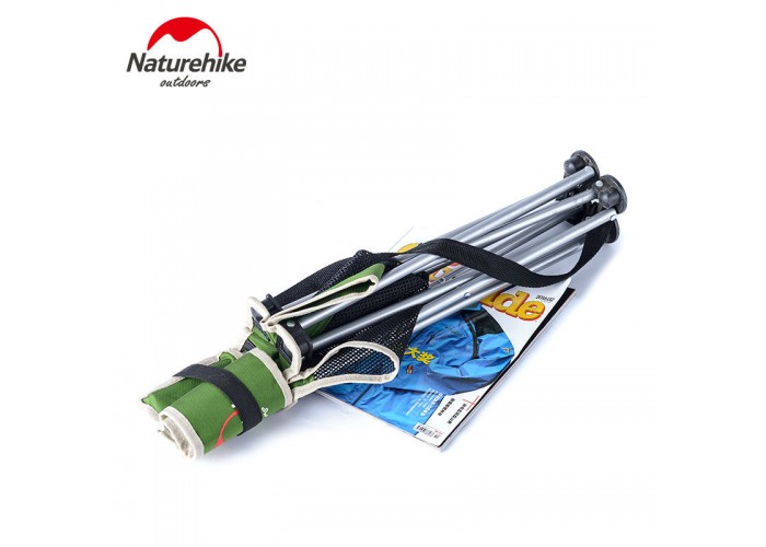 Стілець складаний Naturehike NH16J001-J, 600D Oxford / сталь, хакі