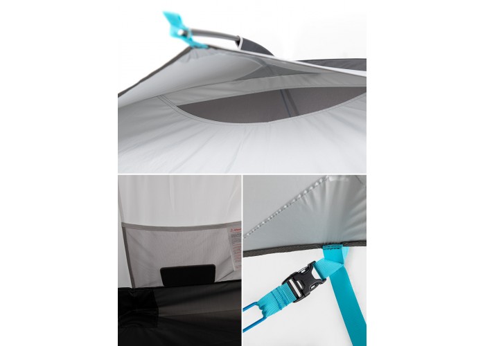 Намет тримісний Naturehike Cloud Fun NH19ZP006, 210T/Silver Coated, білий