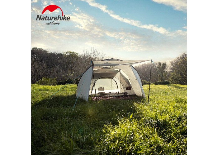 Намет тримісний Naturehike Cloud Fun NH19ZP006, 210T/Silver Coated, білий