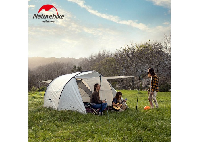 Намет тримісний Naturehike Cloud Fun NH19ZP006, 210T/Silver Coated, білий