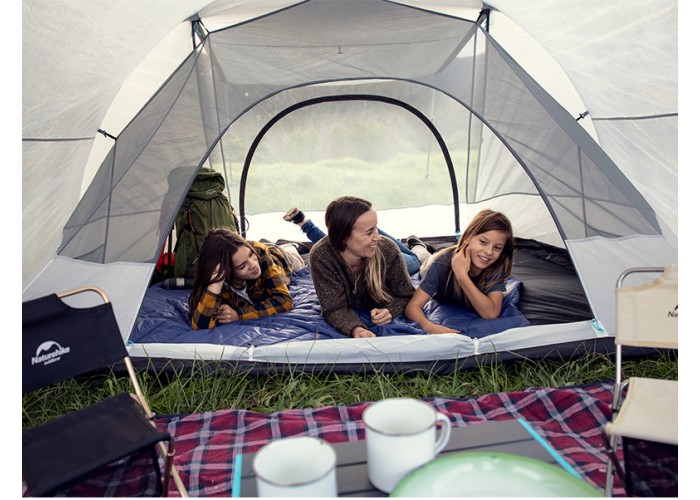 Намет тримісний Naturehike Cloud Fun NH19ZP006, 210T/Silver Coated, білий