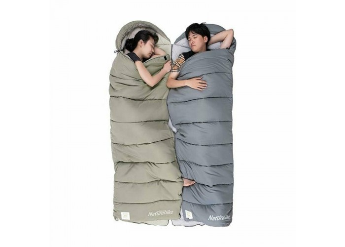 Спальник з капюшоном Naturehike M400 NH20MSD02, down cotton, зелений