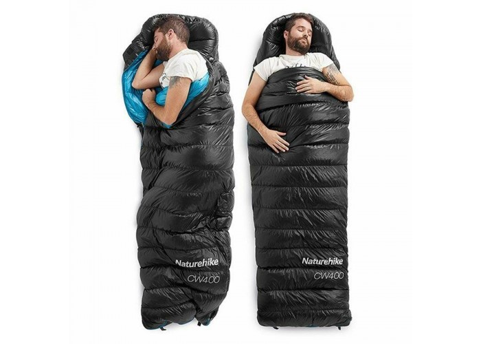 Спальник Naturehike CWZ400 NH19W400-Z, (7°C), p-р L, чорний