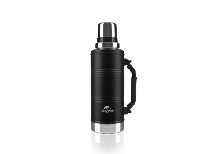 Термос з ручкою Naturehike Q-9H NH19SJ011, 304 сталь, 2.2 л, чорний