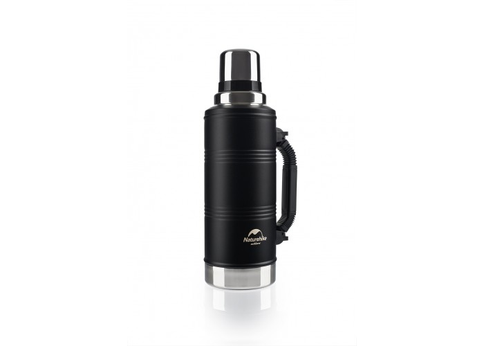 Термос з ручкою Naturehike Q-9H NH19SJ011, 304 сталь, 2.2 л, чорний
