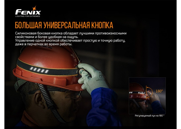 Ліхтар налобний Fenix HM61R + Складний ніж Ruike S22 Коричневий