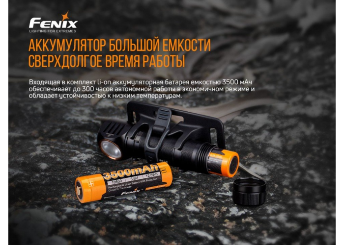 Ліхтар налобний Fenix HM61R + Складний ніж Ruike S22 Коричневий