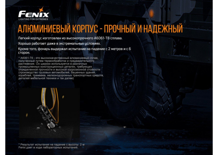 Ліхтар налобний Fenix HM61R + Складний ніж Ruike S22 Коричневий