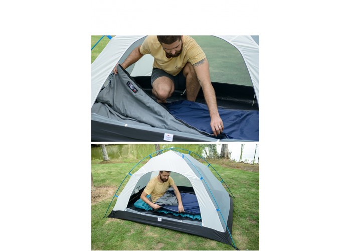 Спальник надлегкий Naturehike Ultra light LW 180 NH15S003-D, (20°C), p-p M, лівий, блакитний