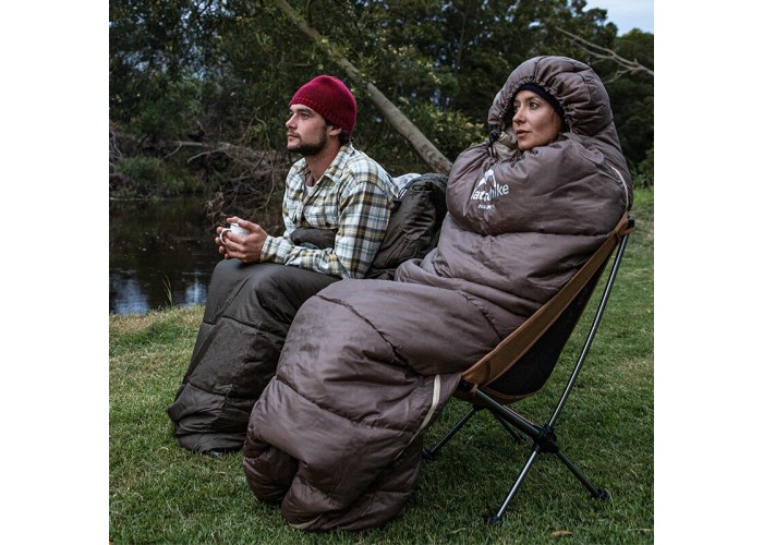 Спальник з капюшоном Naturehike U350 NH20MSD07, (1°C), лівий, зелений