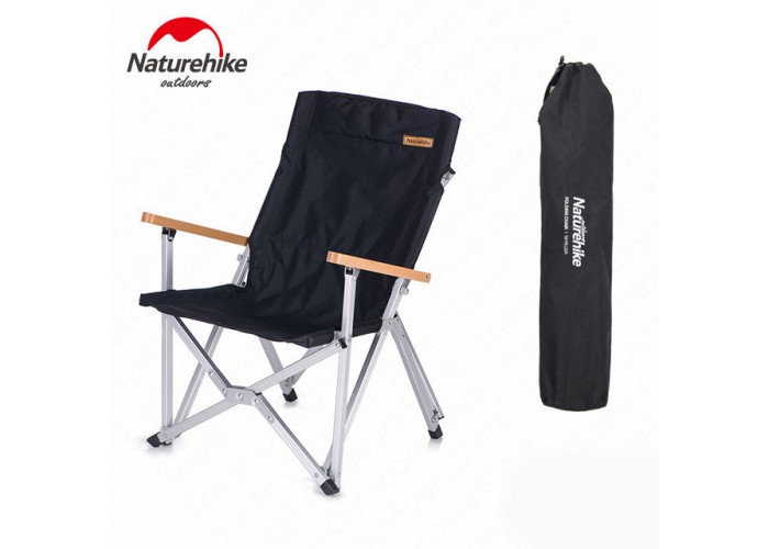 Крісло складане Naturehike Shangye NH19JJ004, алюміній, чорний