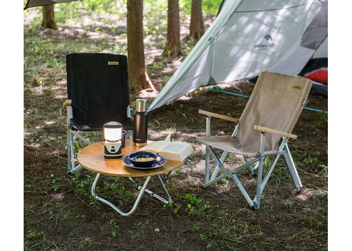 Крісло складане Naturehike Shangye NH19JJ004, алюміній, чорний