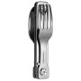 Набір столових приборів Roxon C1 3 in1 (ложка, виделка, ніж), сірий
