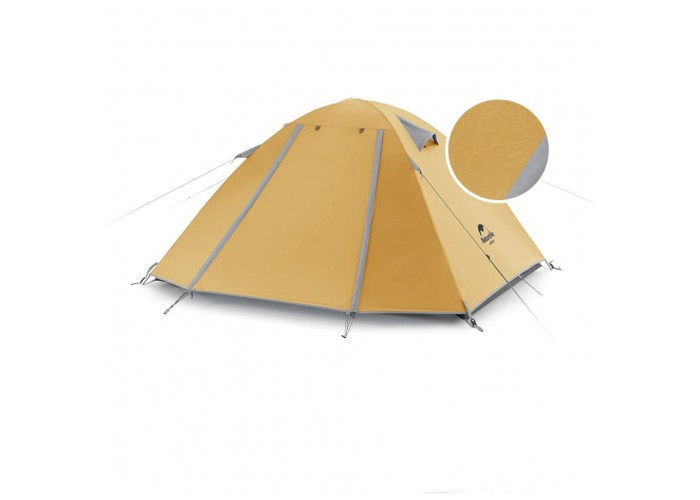 Намет двомісний Naturehike P-Series NH18Z022-P 210T/65D, жовтий