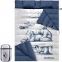 Спальний мішок Double Sleeping Bag with Pillow "Білий ведмідь" Naturehike NH19S016-D polar bear