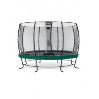 Батут EXIT Elegant Premium 427cm green із захисною сіткою стандарт
