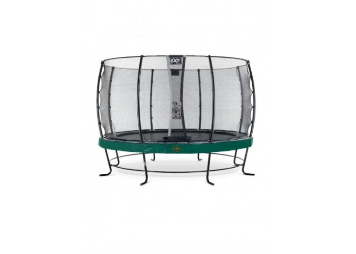 Батут EXIT Elegant Premium 427cm green із захисною сіткою стандарт