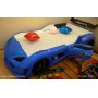 Ліжко машинка Audi синя з підсвічуванням, дверцятами, що відкриваються, звуковими ефектами і пультом