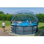 Басейн каркасний EXIT Black Leather Pool 427x122cm + sand filter pump, canopy, heat pump / black
