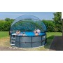 Басейн каркасний EXIT Black Leather Pool 427x122cm + sand filter pump, canopy, heat pump / black