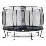 Батут для дорослих і дітей EXIT Elegant 427 cm black з захисною сіткою (Нідерланди)