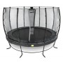 Батут для дорослих і дітей EXIT Elegant 427 cm black з захисною сіткою (Нідерланди)