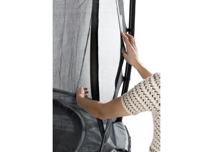 Батут для дорослих і дітей EXIT Elegant 427 cm black з захисною сіткою (Нідерланди)