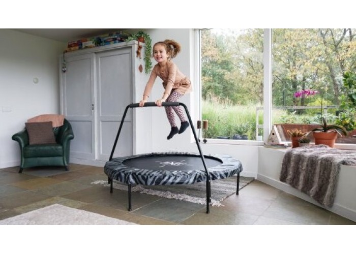 Батут EXIT Tiggy Junior 140cm + bar, black/grey