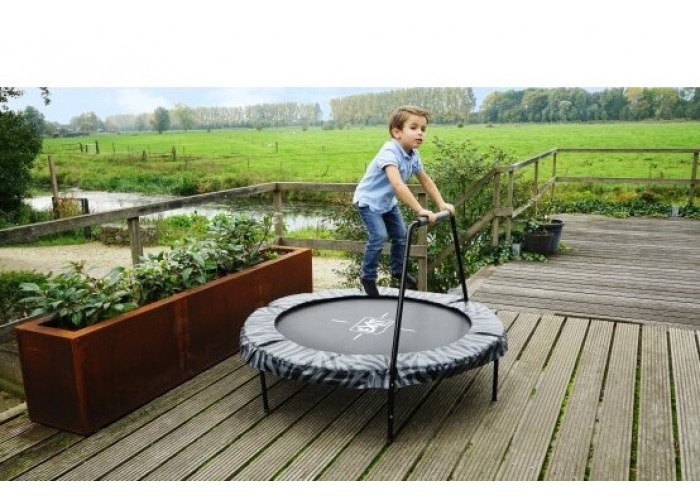 Батут EXIT Tiggy Junior 140cm + bar, black/grey