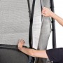 Батут EXIT PeakPro 427 см чорний з захисною сіткою