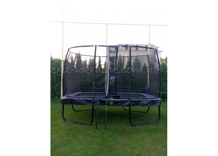 Батут EXIT Elegant Premium прямокутний 214х366 cm сірий