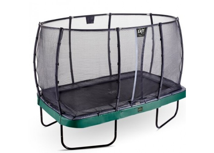 Батут EXIT Elegant Premium 244х427 cm прямокутний green