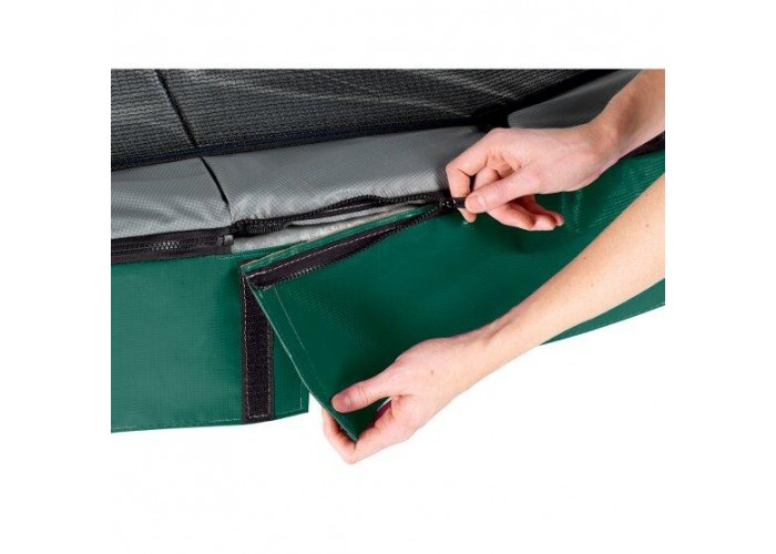 Батут EXIT Elegant Premium 244х427 cm прямокутний green
