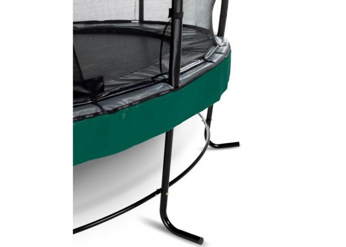 Батут EXIT Elegant Premium 366 cm green з сіткою безпеки Deluxe для  дітей і дорослих