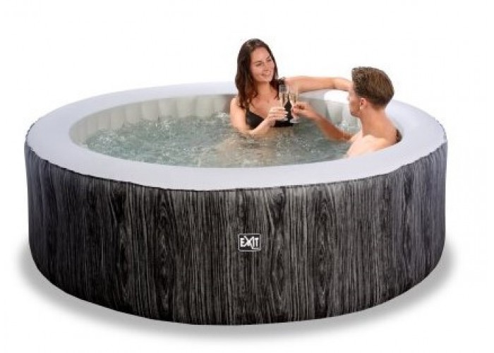 СПА Басейн надувний EXIT Deluxe 204 x 65 см  темно-сірого кольору