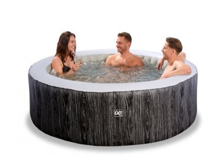 СПА Басейн надувний EXIT Deluxe 204 x 65 см  темно-сірого кольору
