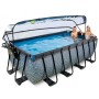 Басейн каркасний EXIT Stone Pool 400x200x122cm + тепловий насос grey (30.67.42.00)